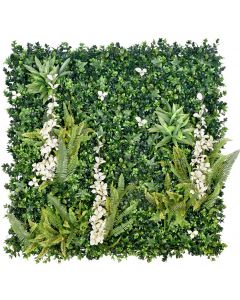 Holywell Artificial Green Wall - Living Wall Panel 1m x 1m Coverage